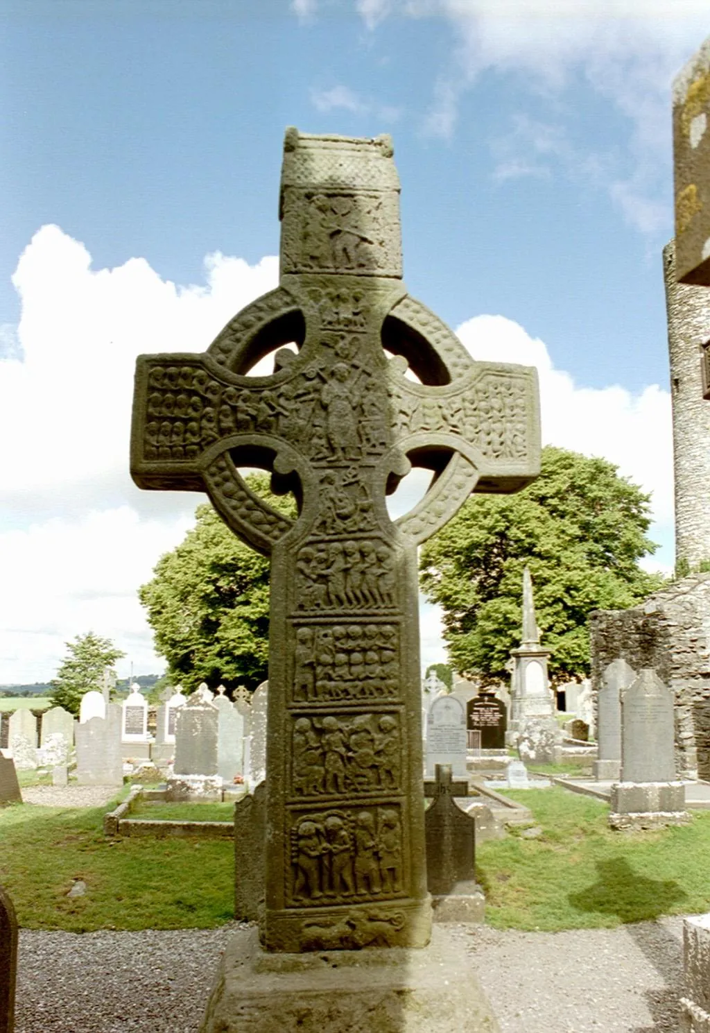 Muiredach's Cross at Monasterboice, Ireland's finest example of a carved Celtic high cross